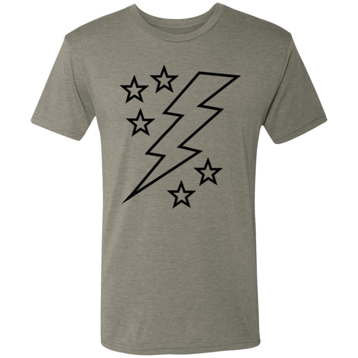 Lightening Bolt Large Men's Triblend T-Shirt