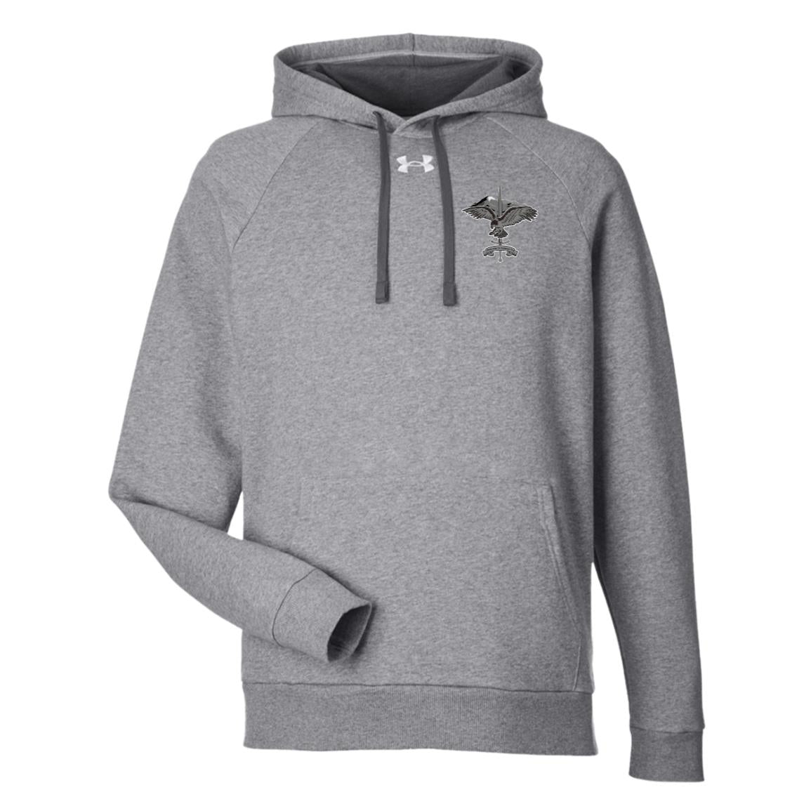 Lakewood Eagle  Front/ Back Under Armour Mens Rival Fleece Hoodie