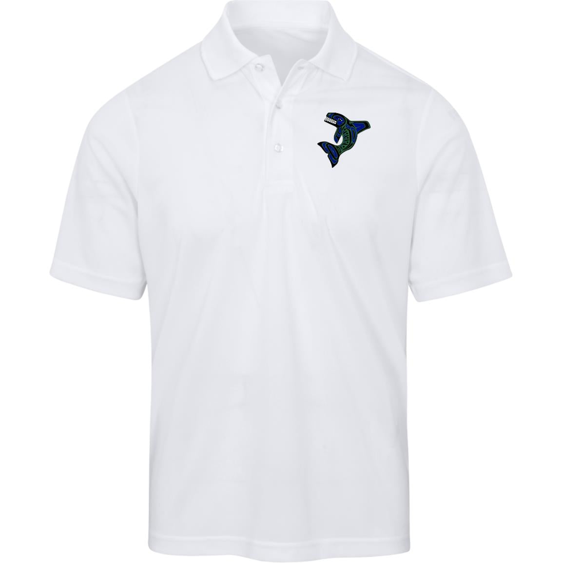 Seattle Orca Mens Origin Pique Polo