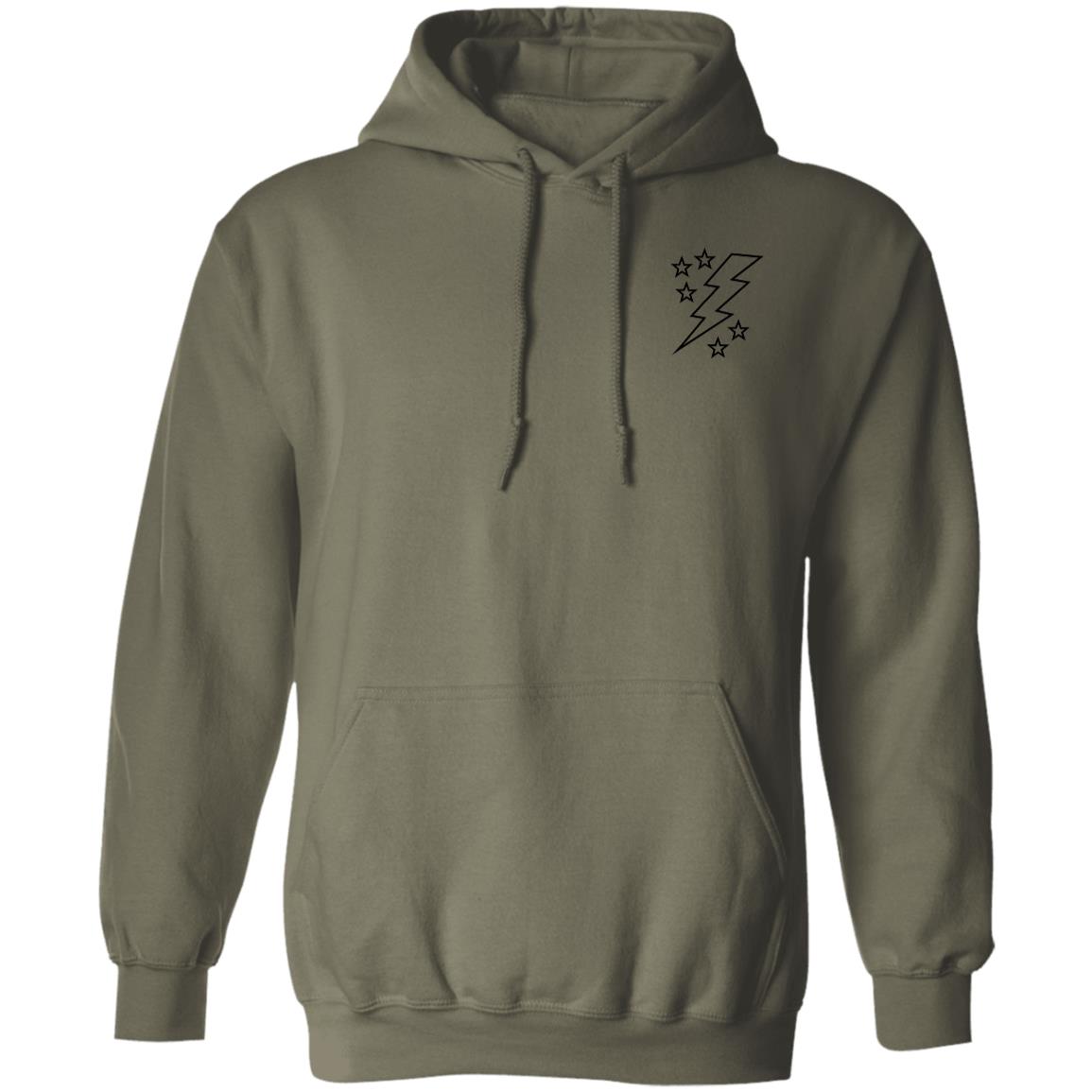 Lightening Bolt Outline Pullover Hoodie