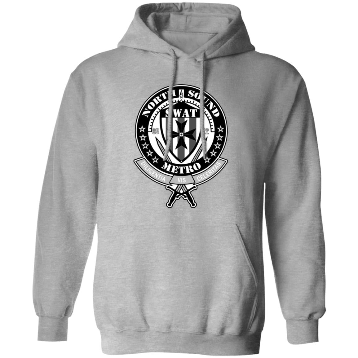 NSM Grey Logo Pullover Hoodie