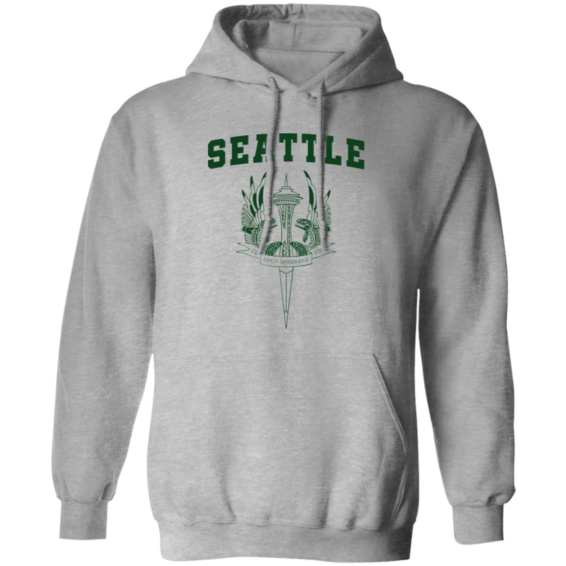 Seattle Logo Green Pullover Hoodie