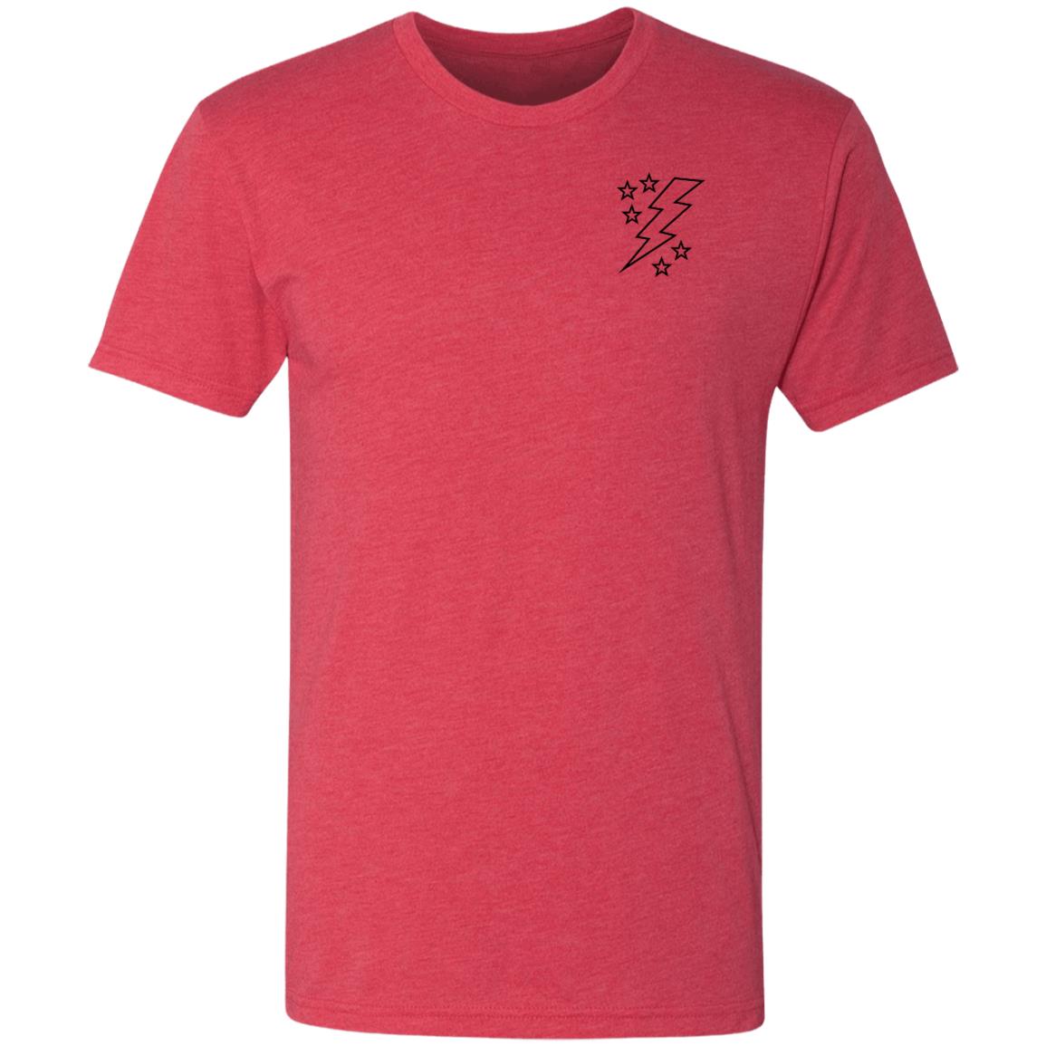 Lightening Bolt Outline Men's Triblend T-Shirt