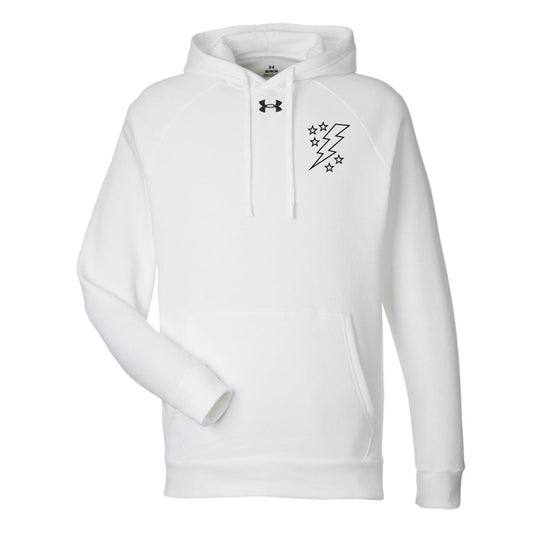 Lightening Bolt Outline Under Armour Mens Rival Fleece Hoodie