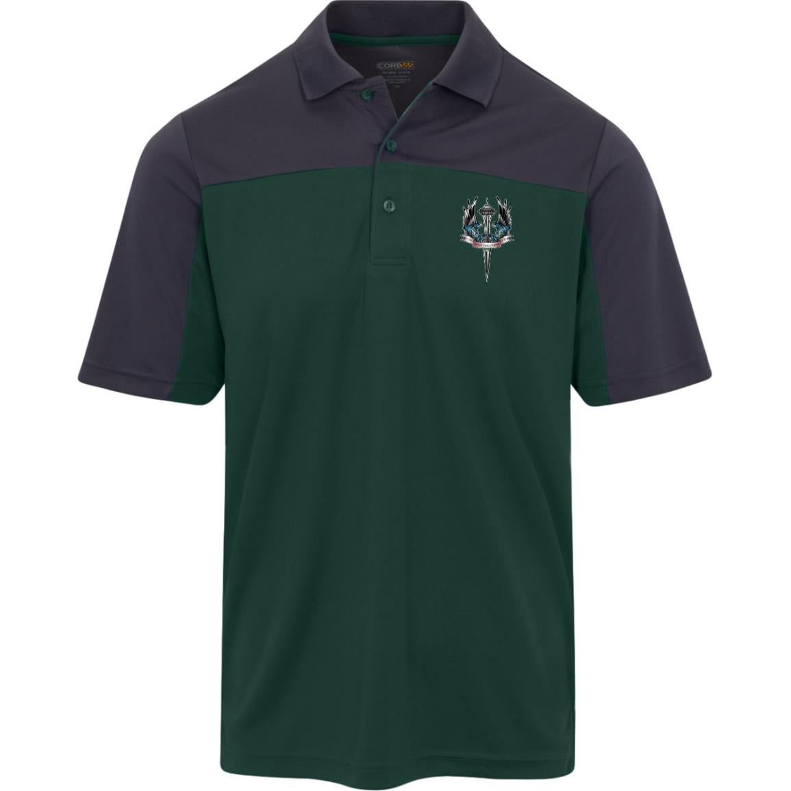 Seattle Logo Mens Balance Pique Polo