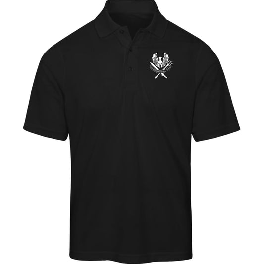 Region 1 White Logo Mens Origin Pique Polo