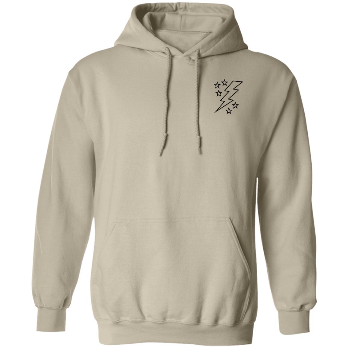 Lightening Bolt Outline Pullover Hoodie