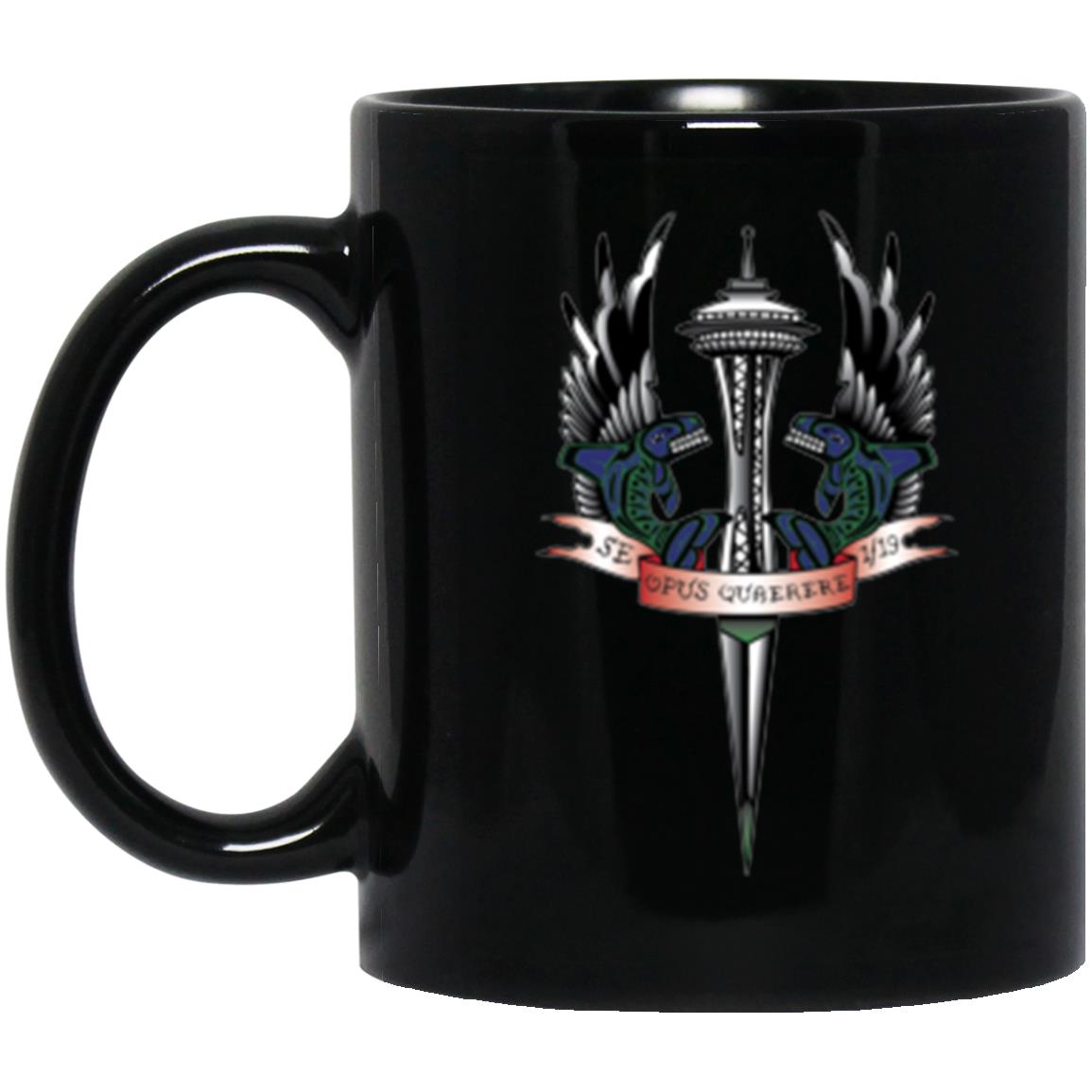 Seattle Logo 11oz Black Mug