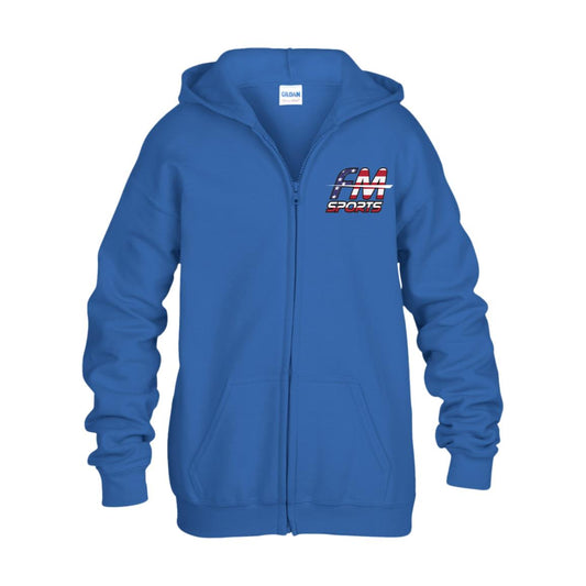 FM Sports USA Kids Heavy Blend Full Zip Hoodie