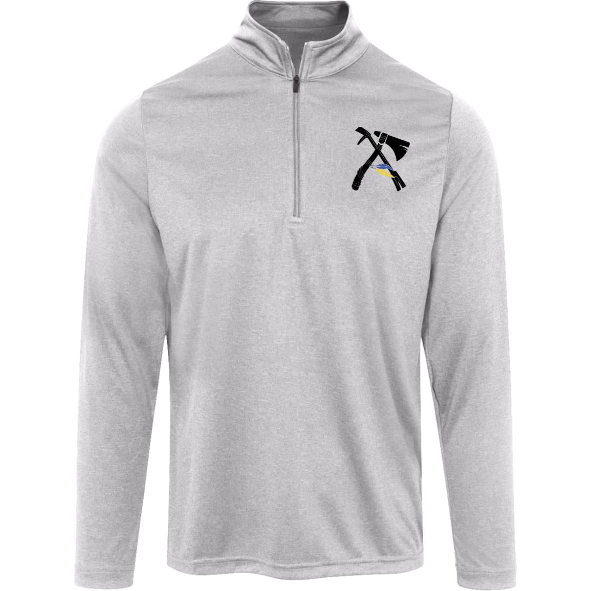 Atlanta Logo Team 365 Mens Heather Quarter Zip