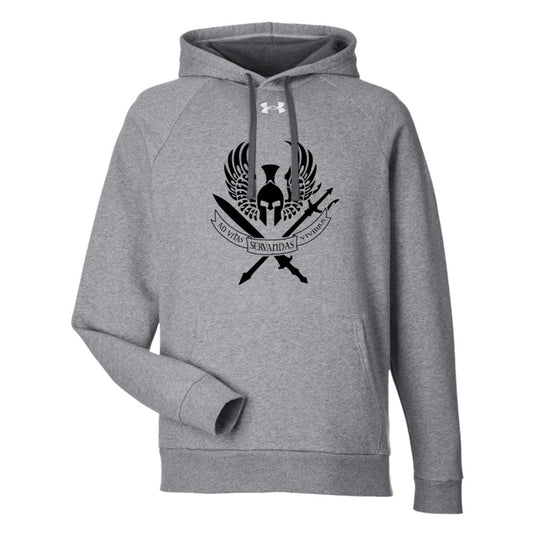 Region 1 Black Logo Under Armour Mens Rival Fleece Hoodie