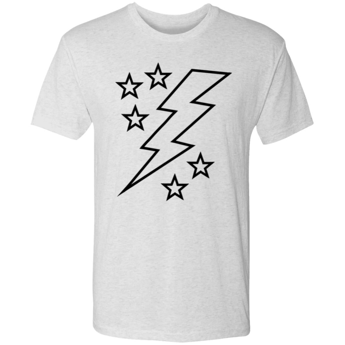 Lightening Bolt Large Men's Triblend T-Shirt