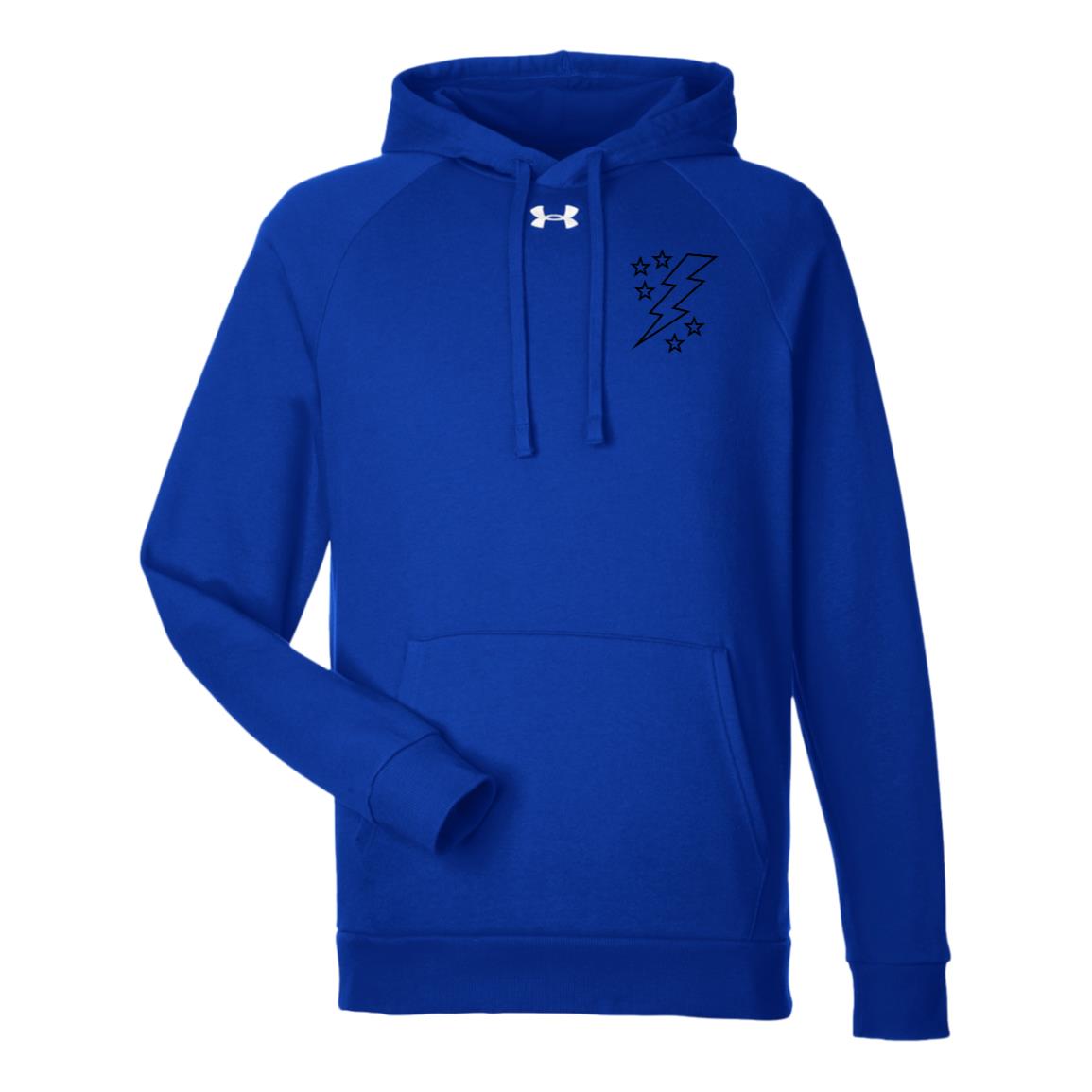 Lightening Bolt Outline Under Armour Mens Rival Fleece Hoodie