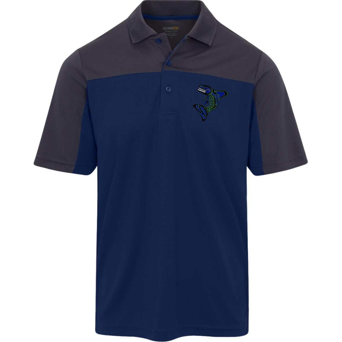 Seattle Orca Mens Balance Pique Polo