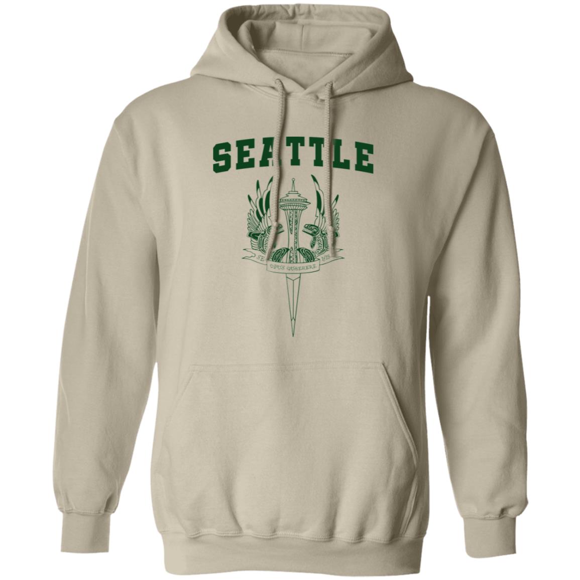 Seattle Logo Green Pullover Hoodie