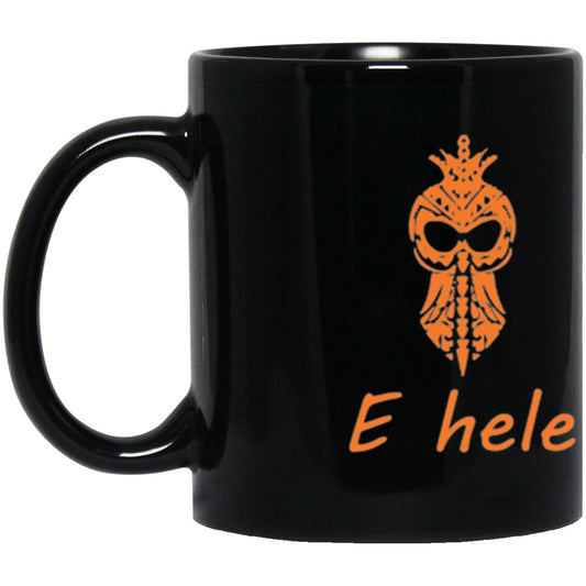 Hawaii Mask 11oz Black Mug