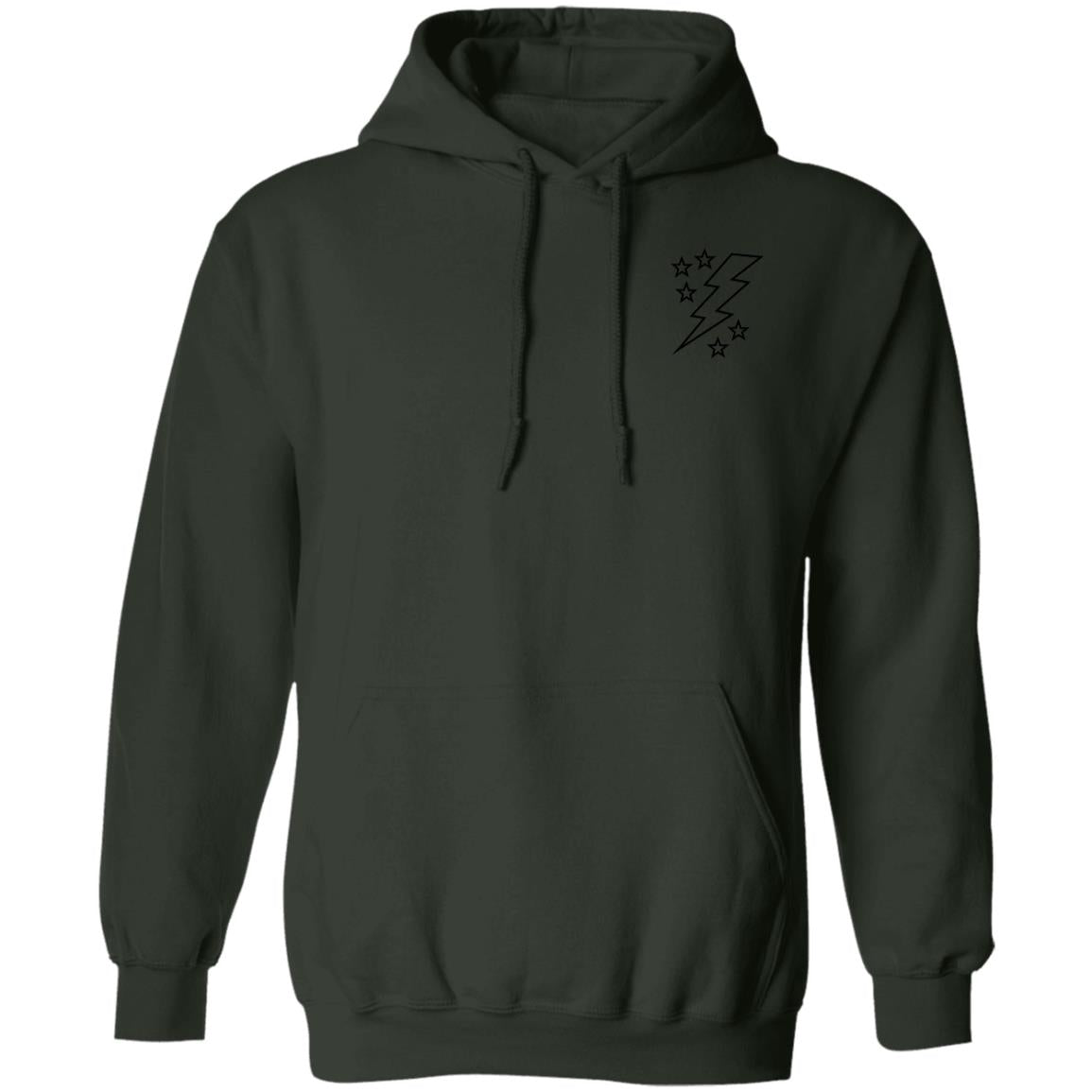 Lightening Bolt Outline Pullover Hoodie