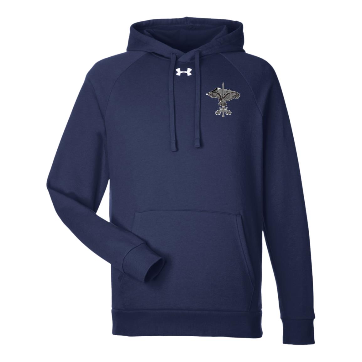 Lakewood Eagle  Front/ Back Under Armour Mens Rival Fleece Hoodie