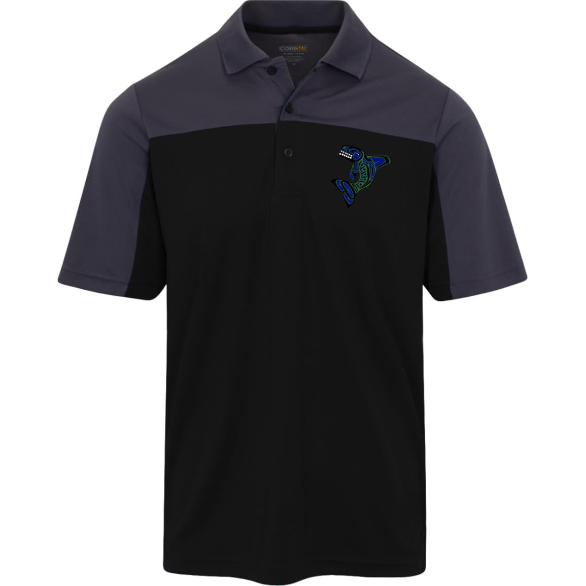 Seattle Orca Mens Balance Pique Polo