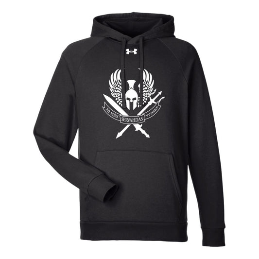 Region 1 White Logo Under Armour Mens Rival Fleece Hoodie