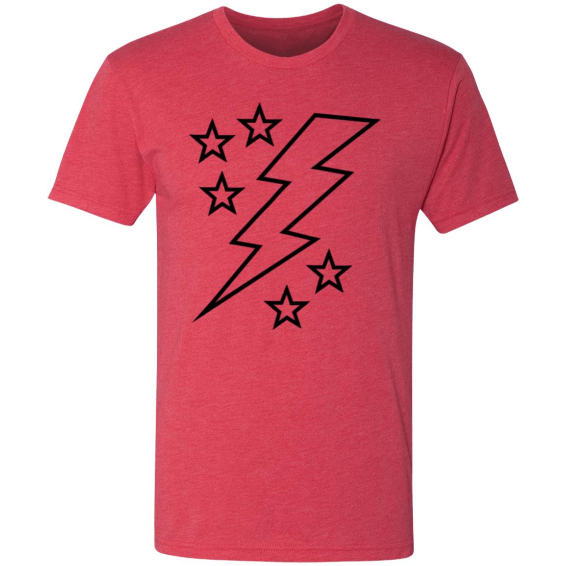 Lightening Bolt Large Men's Triblend T-Shirt