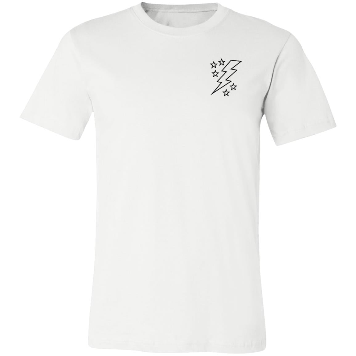 Lightening Bolt Outline Unisex Jersey Short-Sleeve T-Shirt