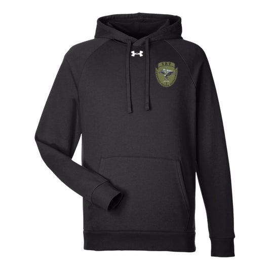 Lakewood Logo Front/ Back Under Armour Mens Rival Fleece Hoodie