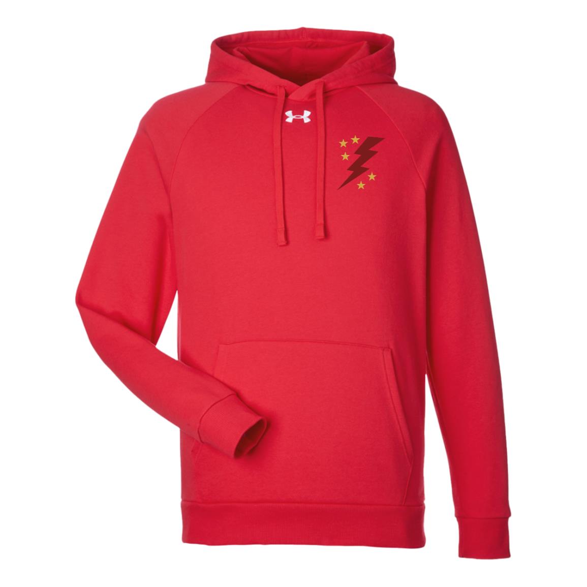 Thurston County Lightening Bolt Under Armour Mens Rival Fleece Hoodie