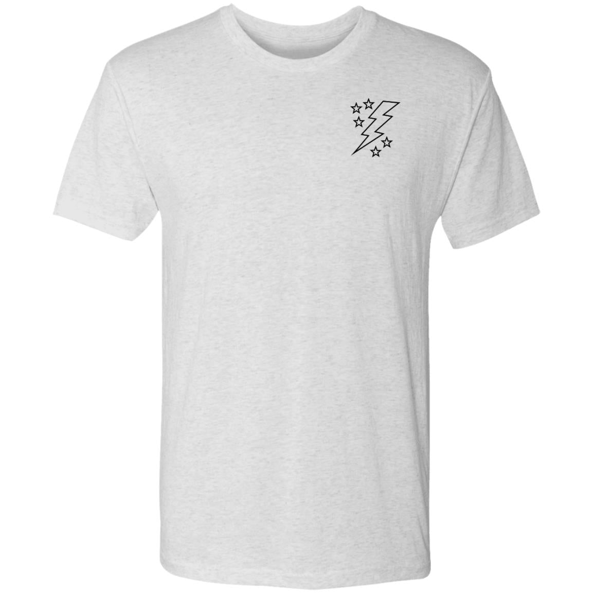 Lightening Bolt Outline Men's Triblend T-Shirt