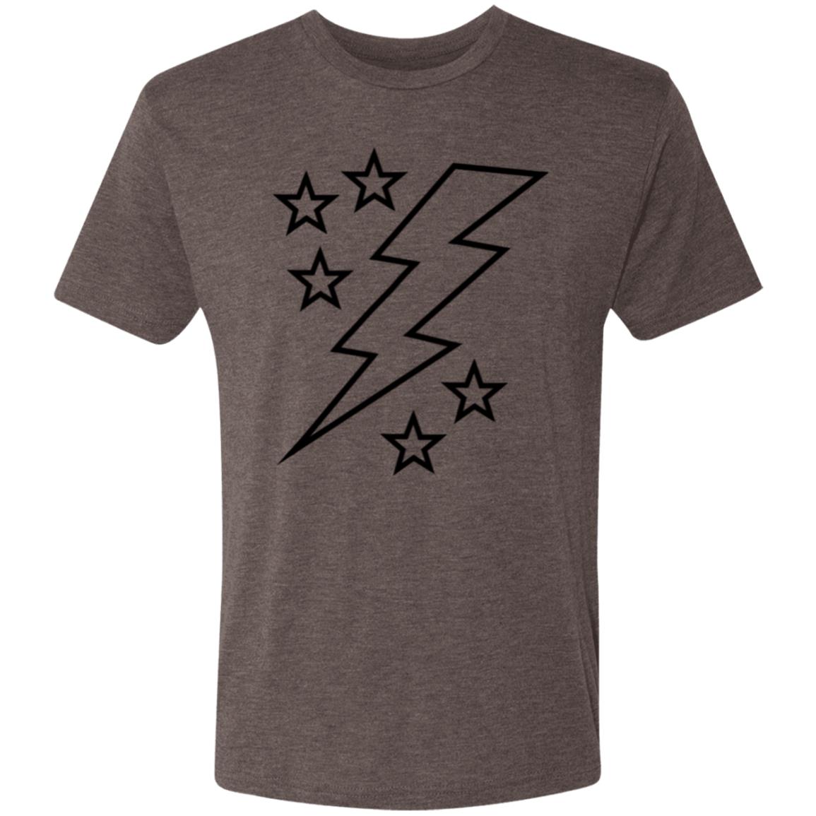 Lightening Bolt Large Men's Triblend T-Shirt