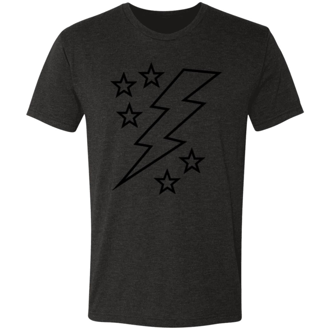 Lightening Bolt Large Men's Triblend T-Shirt