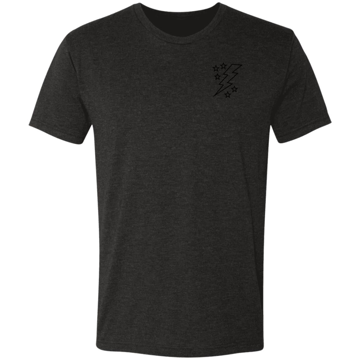 Lightening Bolt Outline Men's Triblend T-Shirt