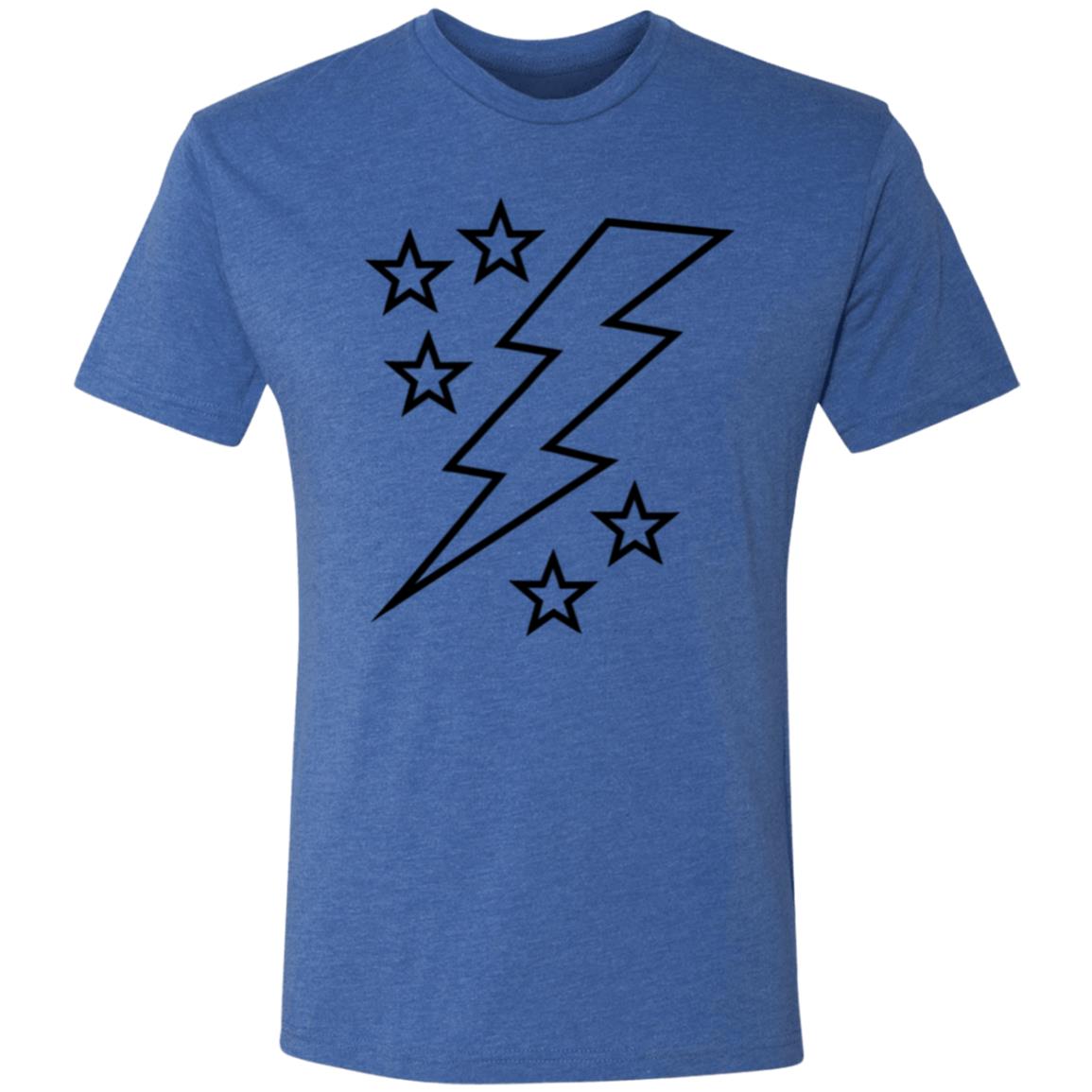 Lightening Bolt Large Men's Triblend T-Shirt