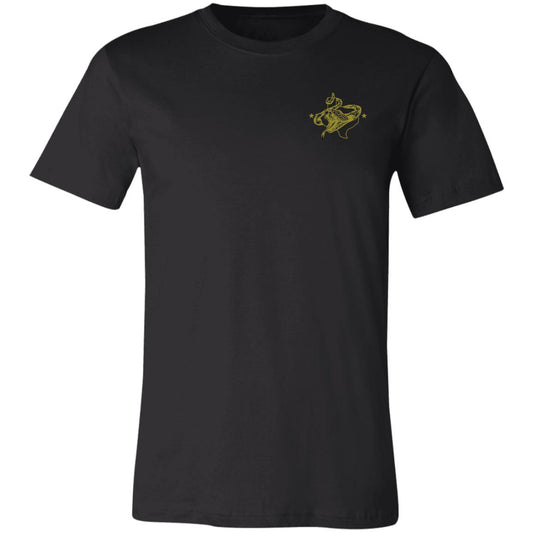 San Antonio Pocket Logo OD Green Bella Canvas T-Shirt