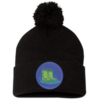 Burien Coop. Preschool Pom Pom Knit Cap - Patch