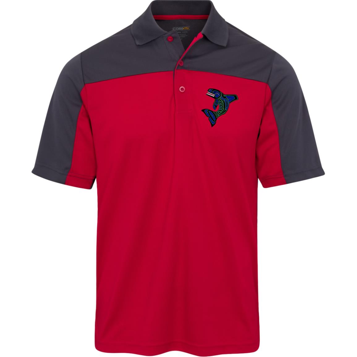 Seattle Orca Mens Balance Pique Polo