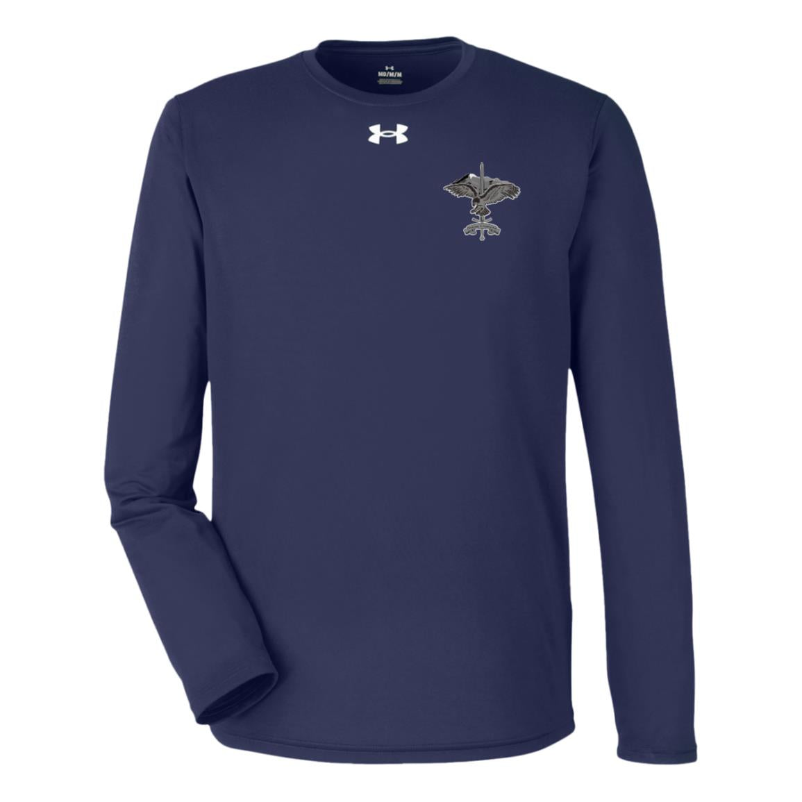 Lakewood Grey Eagle Front/ Back Under Armour Team Tech Long Sleeve Tee