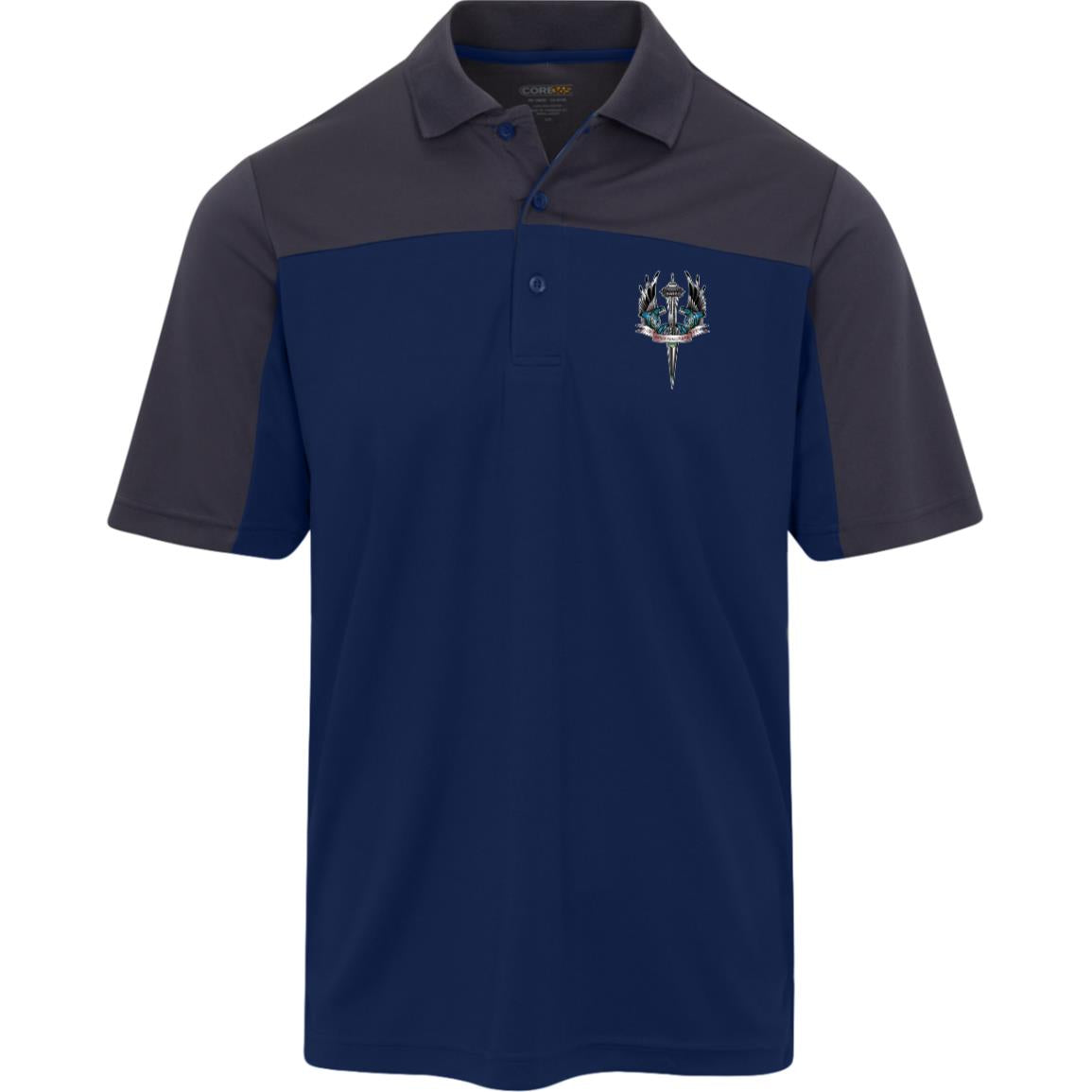 Seattle Logo Mens Balance Pique Polo