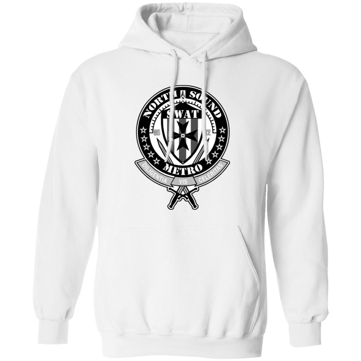 NSM Grey Logo Pullover Hoodie