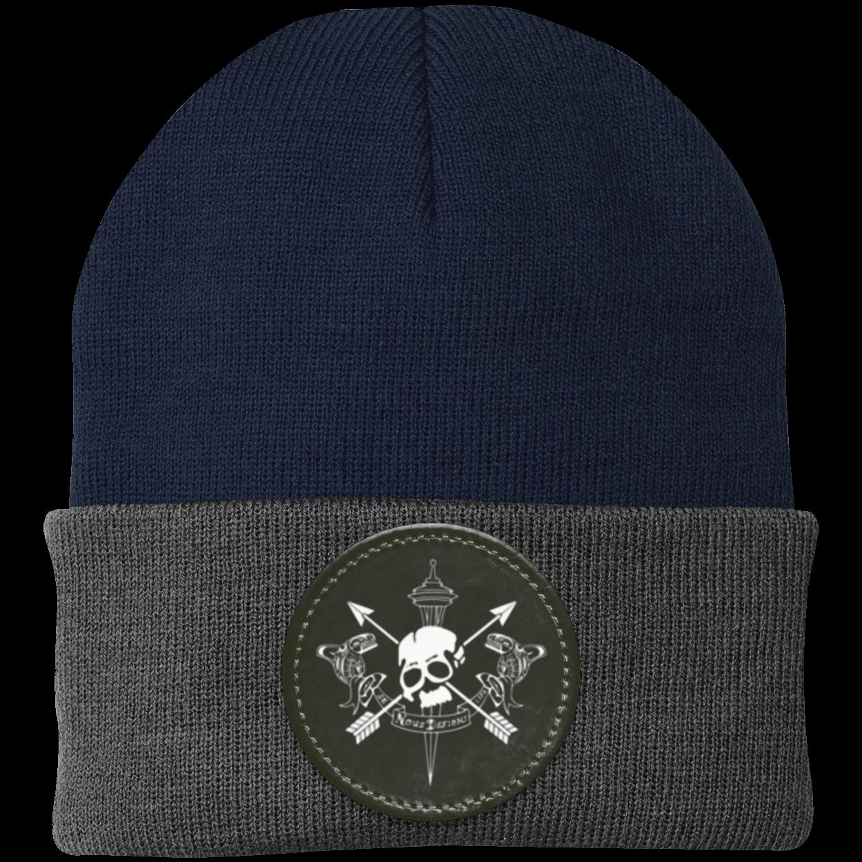 Seattle We Defy Knit Cap - Patch