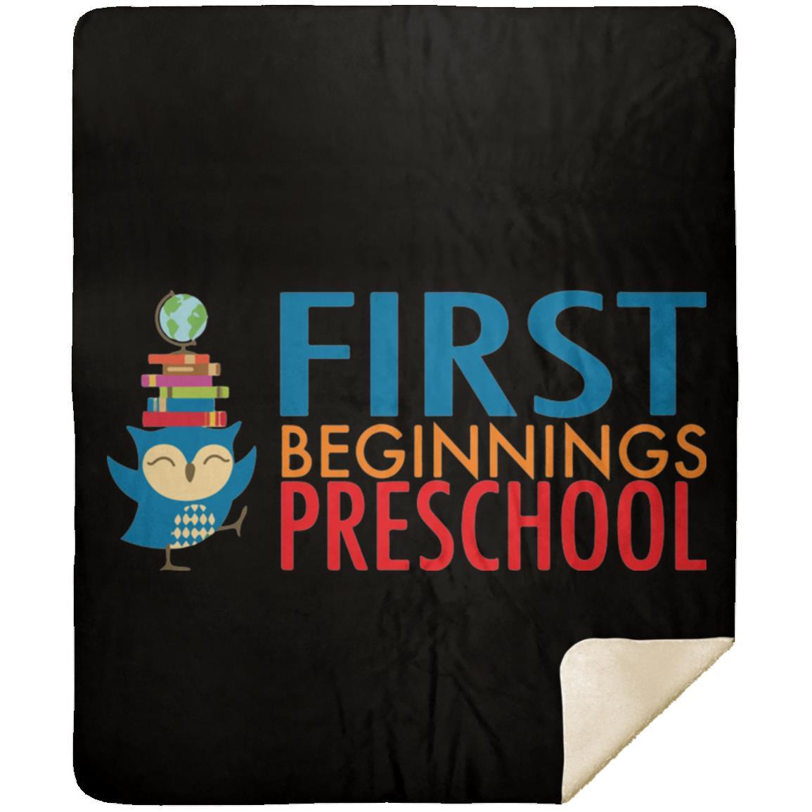 First Beginnings Preschool Premium Sherpa Blanket 50x60