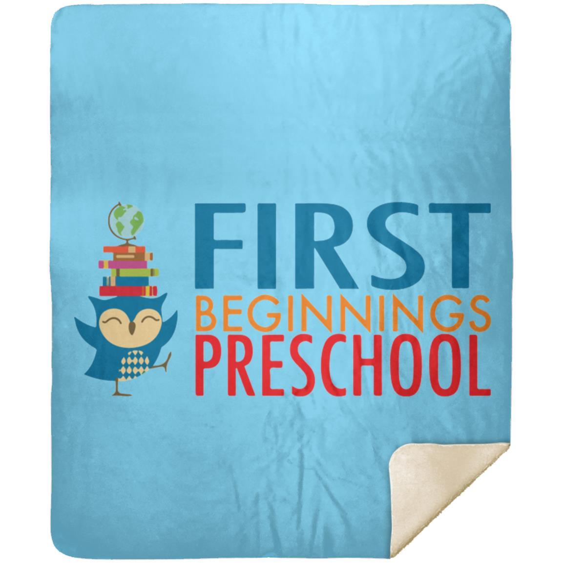 First Beginnings Preschool Premium Sherpa Blanket 50x60