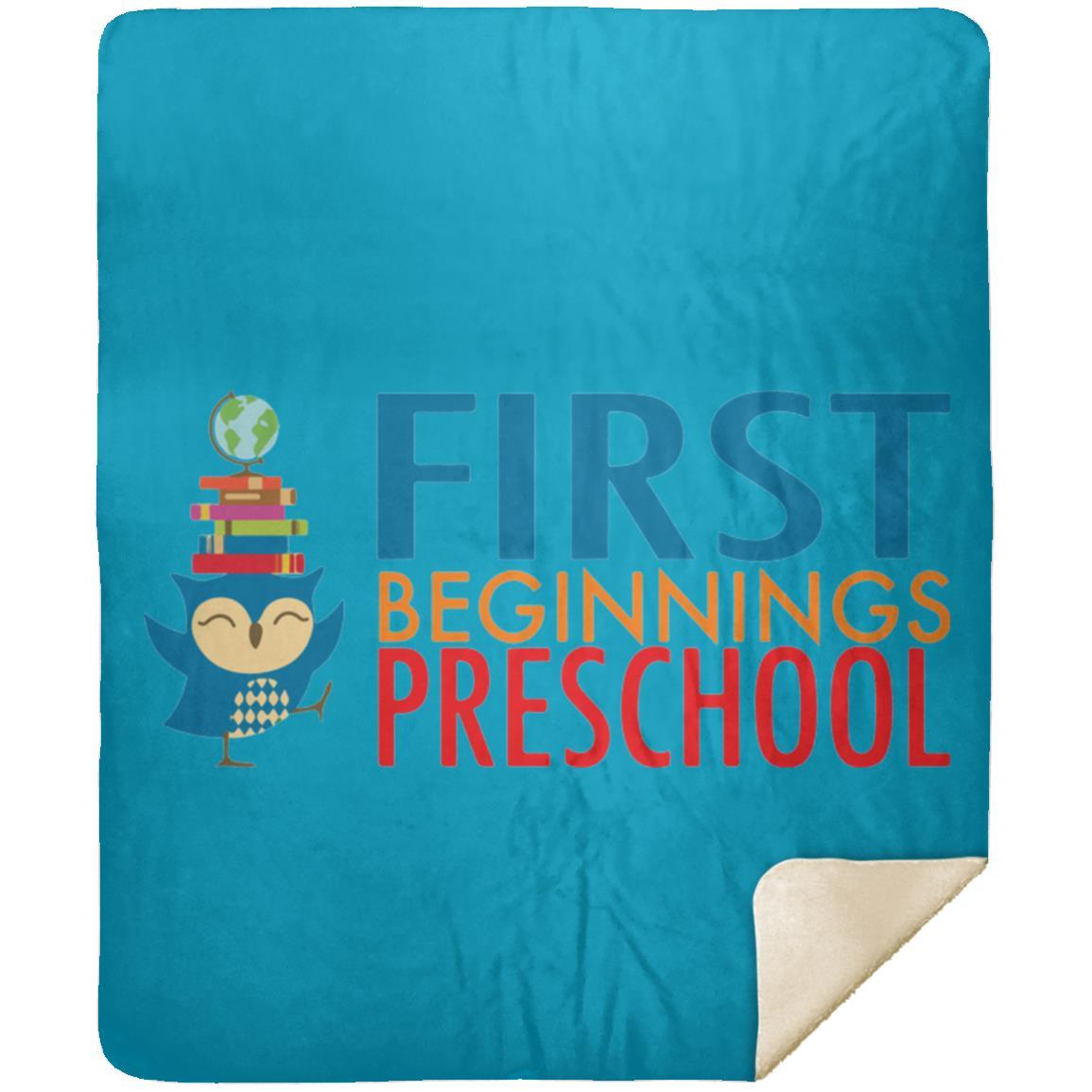 First Beginnings Preschool Premium Sherpa Blanket 50x60