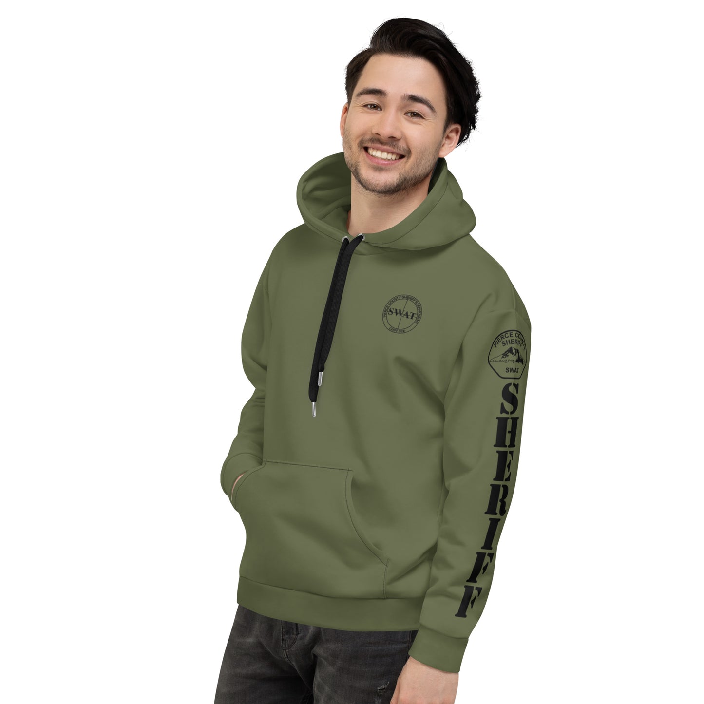 Pierce County Call Out Green Unisex Hoodie