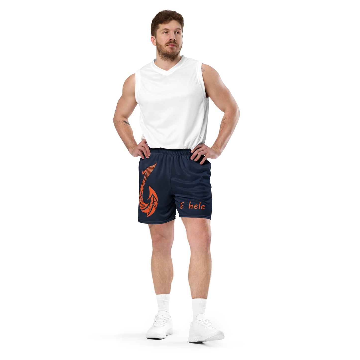 E Hele Hook Unisex mesh shorts