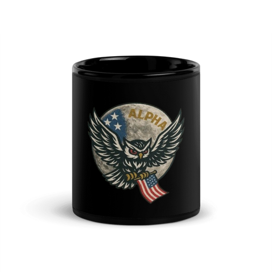 Alpha 11oz Black Mug