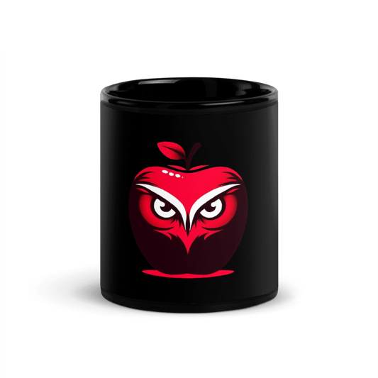 Apple 11oz Black Mug