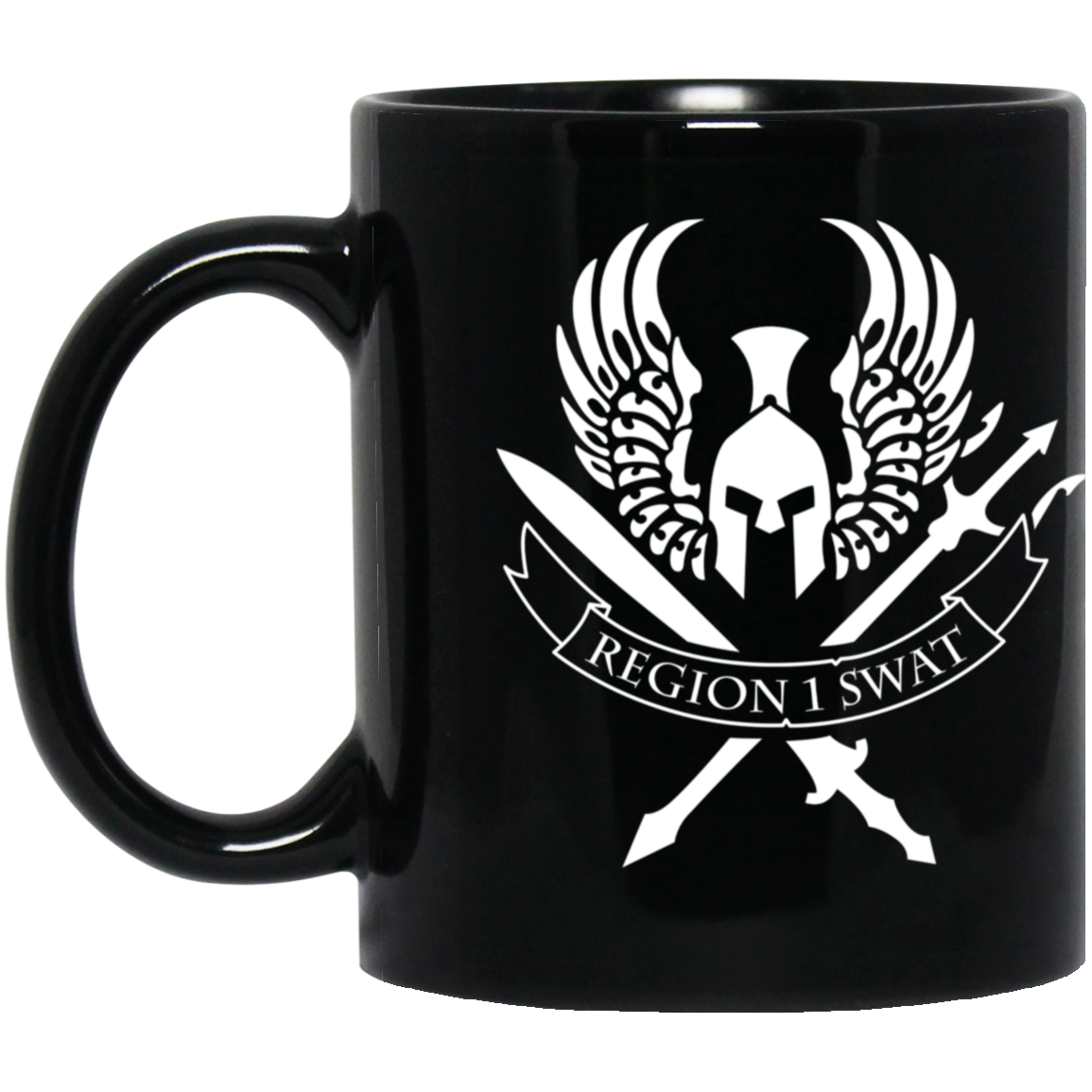 R1 11oz Black Mug