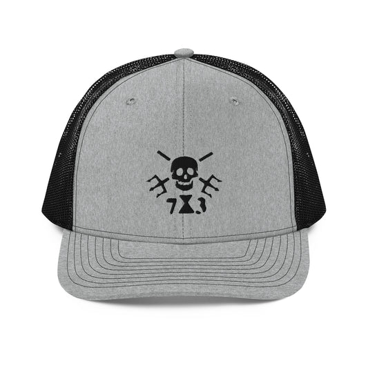 Skull 73 Black Trucker Cap