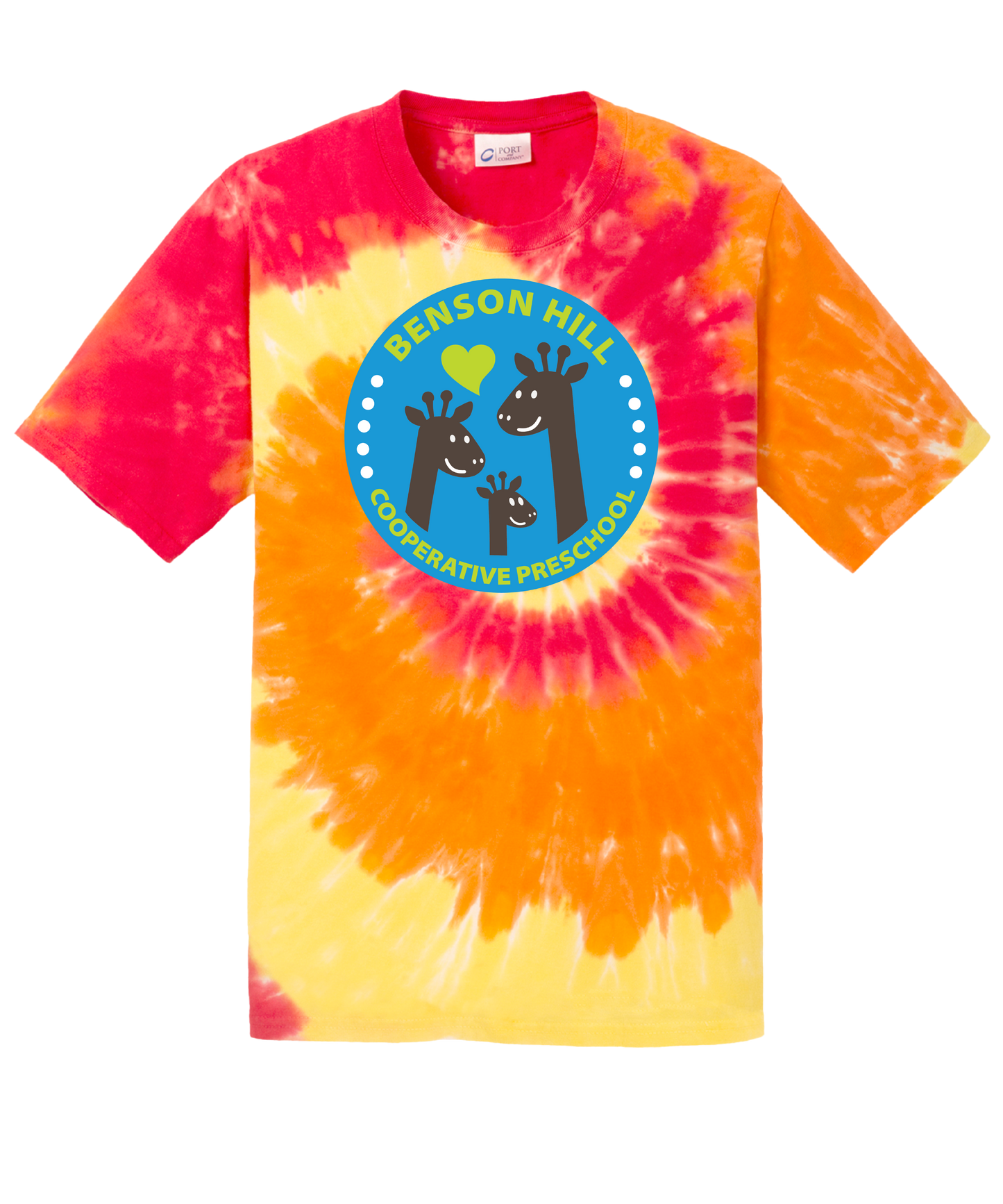 Youth T‑Shirt — Tie-Dye Benson Hill Cooperative Preschool